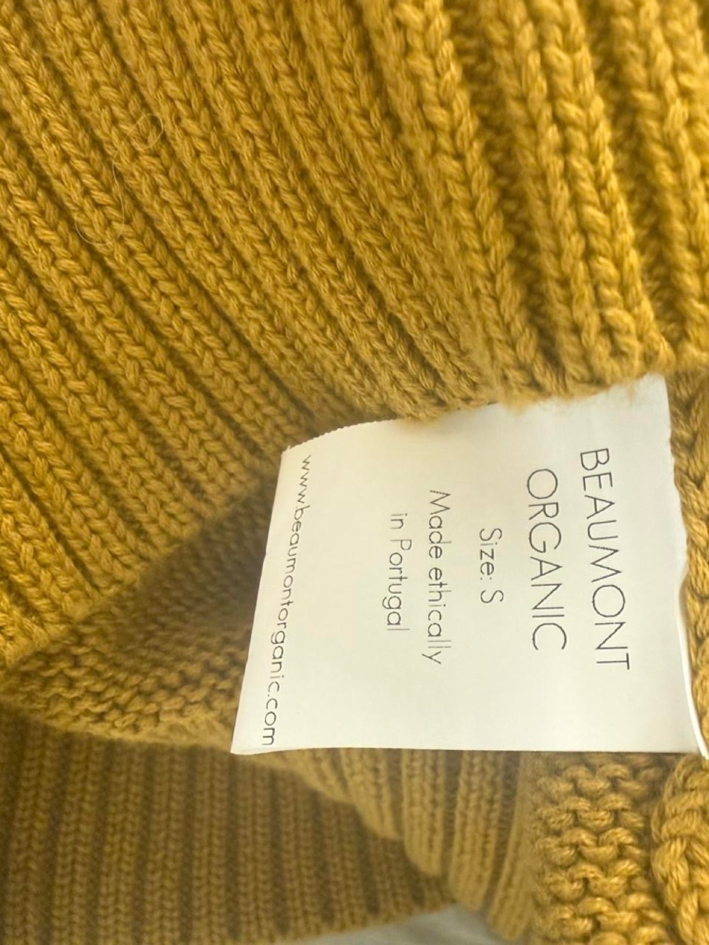 Beaumont Organic Jillian Sweater small organic cotton $192 retail - Picture 4 of 8
